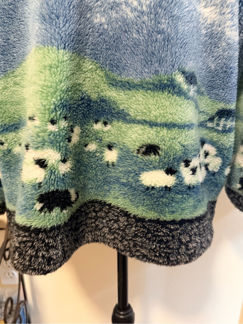 Vintage 90s Radish Countrywear Sheep Fleece | Sherpa Full Zip | Large - Picture 9 of 11